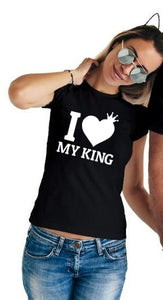 Couples matching King & Queen T Shirts - Shirtafied