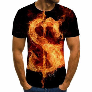 Boys 3D Flame T Shirt - Shirtafied