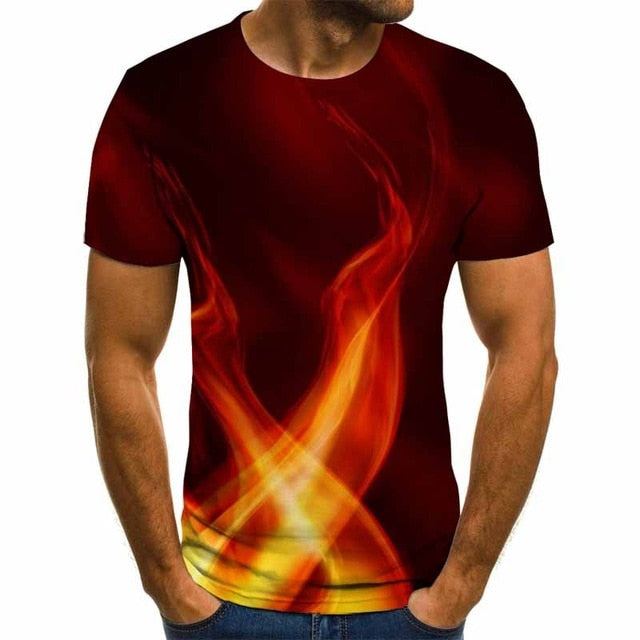 Boys 3D Flame T Shirt - Shirtafied