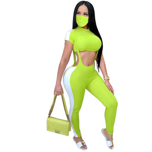 Women Three Piece Tracksuit Set With Mask - Shirtafied