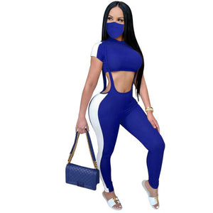 Women Three Piece Tracksuit Set With Mask - Shirtafied