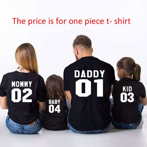 Family Matching 3 Piece Letter Print T Shirt Sets - Shirtafied