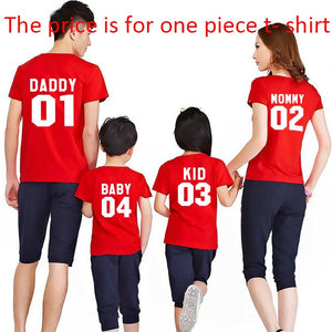 Family Matching 3 Piece Letter Print T Shirt Sets - Shirtafied