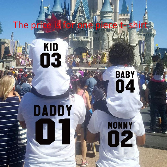 Family Matching 3 Piece Letter Print T Shirt Sets - Shirtafied