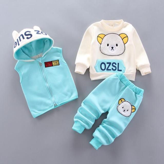 Unisex Babies and Kids 3 Piece Hoodie Set - Shirtafied