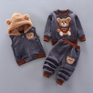 Unisex Babies and Kids 3 Piece Hoodie Set - Shirtafied