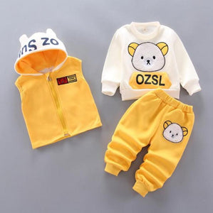 Unisex Babies and Kids 3 Piece Hoodie Set - Shirtafied