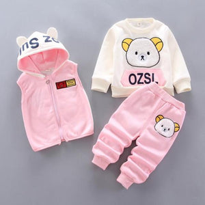 Unisex Babies and Kids 3 Piece Hoodie Set - Shirtafied