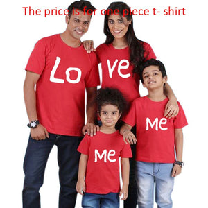 Family Matching 3 Piece Love Me Print T Shirts - Shirtafied