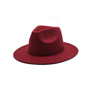 Unisex Fedora Flat Brim Hat - Shirtafied