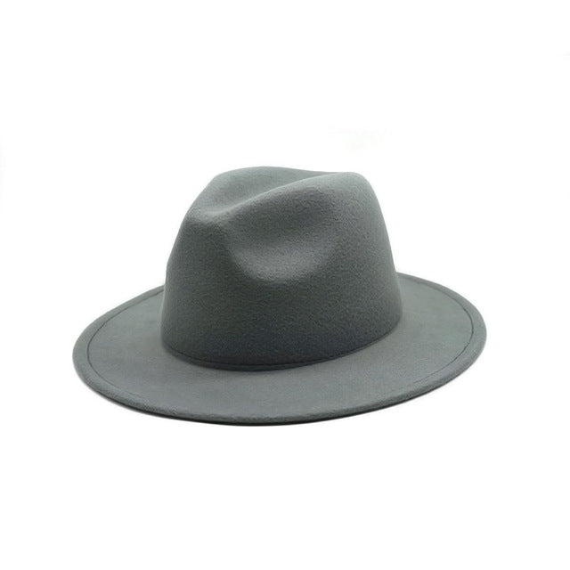 Unisex Fedora Flat Brim Hat - Shirtafied