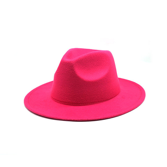 Unisex Fedora Flat Brim Hat - Shirtafied