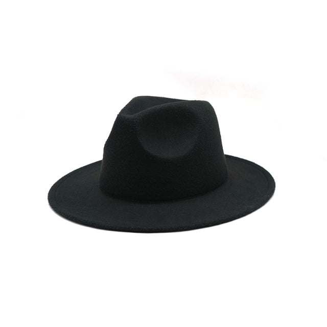 Unisex Fedora Flat Brim Hat - Shirtafied