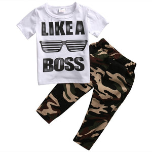 Boys 2 Piece T Shirt and Pants Outfit - Shirtafied