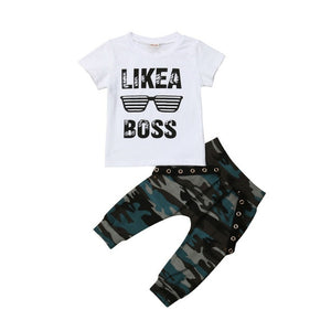 Boys 2 Piece T Shirt and Pants Outfit - Shirtafied