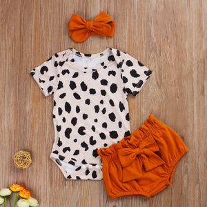 Girls Babies and Kids 3pcs Outfit Short Sleeve Set - Shirtafied