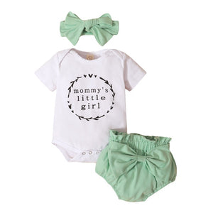 Girls Babies and Kids 3pcs Outfit Short Sleeve Set - Shirtafied