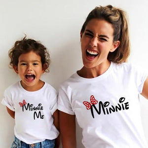 Family Matching Mother and Daughter Mouse Print T Shirt Set - Shirtafied