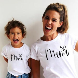 Family Matching Mother and Daughter Mouse Print T Shirt Set - Shirtafied