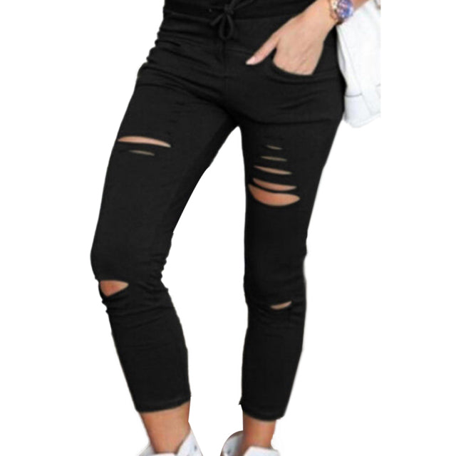 Girls High Waist Elastic Skinny Jeans - Shirtafied