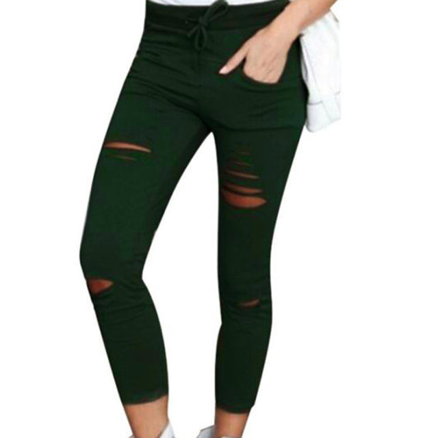 Girls High Waist Elastic Skinny Jeans - Shirtafied