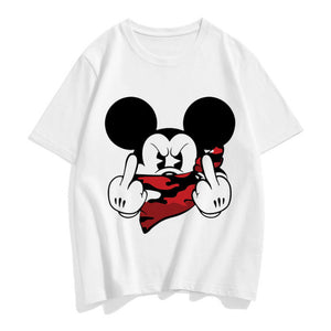 Women's Cartoon Print Character T Shirt - Shirtafied