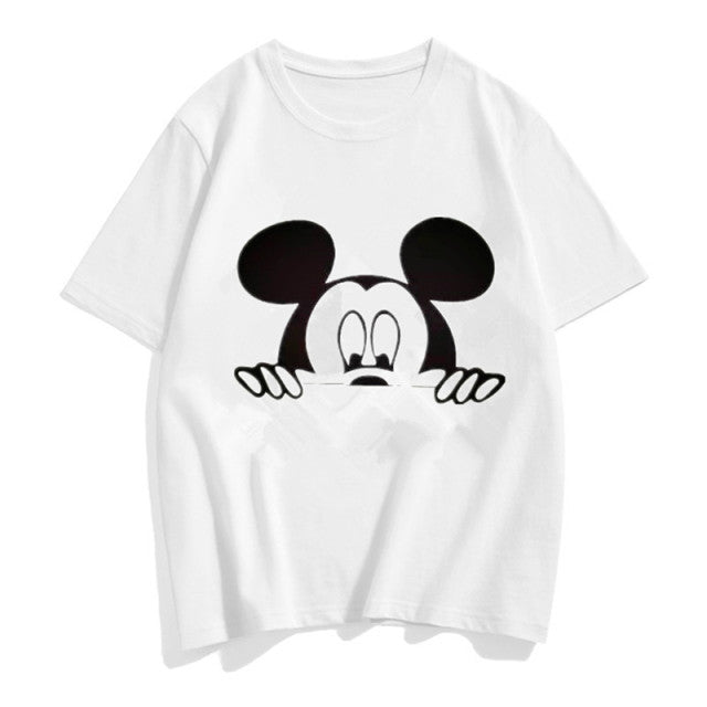 Women's Cartoon Print Character T Shirt - Shirtafied