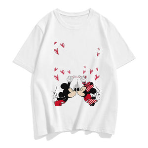 Women's Cartoon Print Character T Shirt - Shirtafied