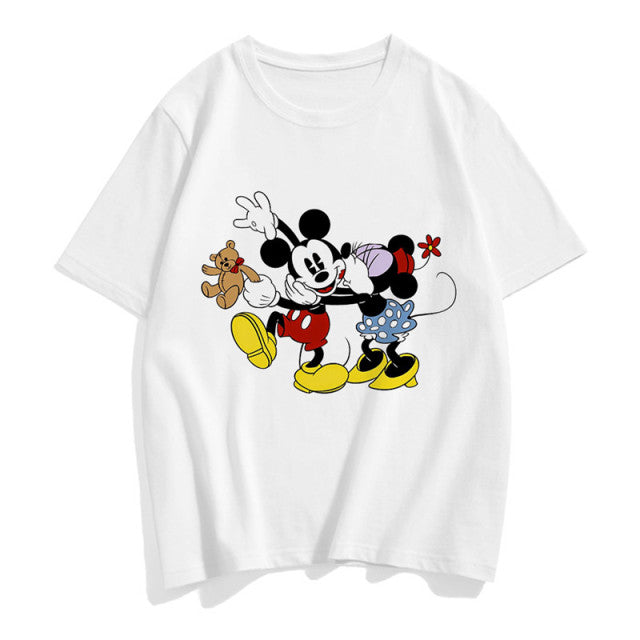 Women's Cartoon Print Character T Shirt - Shirtafied