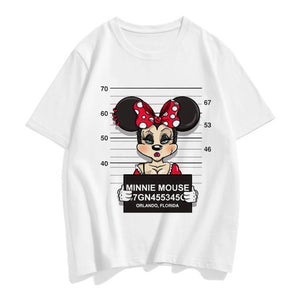 Women's Cartoon Print Character T Shirt - Shirtafied