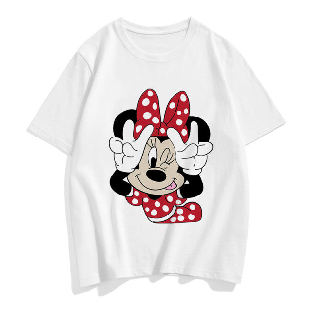 Women's Cartoon Print Character T Shirt - Shirtafied