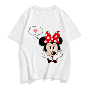 Women's Cartoon Print Character T Shirt - Shirtafied