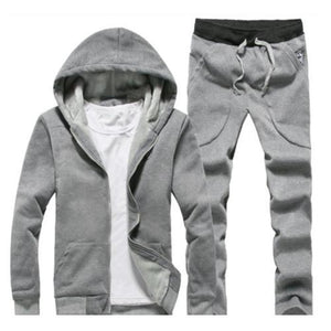 Boys 2 Piece Zipper Fleece Tracksuit Hoodie Set - Shirtafied