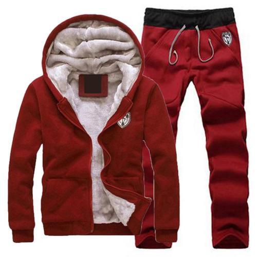 Boys 2 Piece Zipper Fleece Tracksuit Hoodie Set - Shirtafied