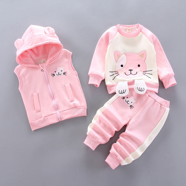 Unisex Babies and Kids 3 Piece Hoodie Set - Shirtafied