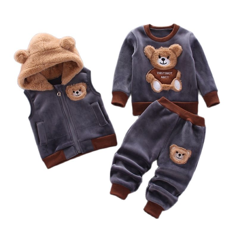 Unisex Babies and Kids 3 Piece Hoodie Set - Shirtafied