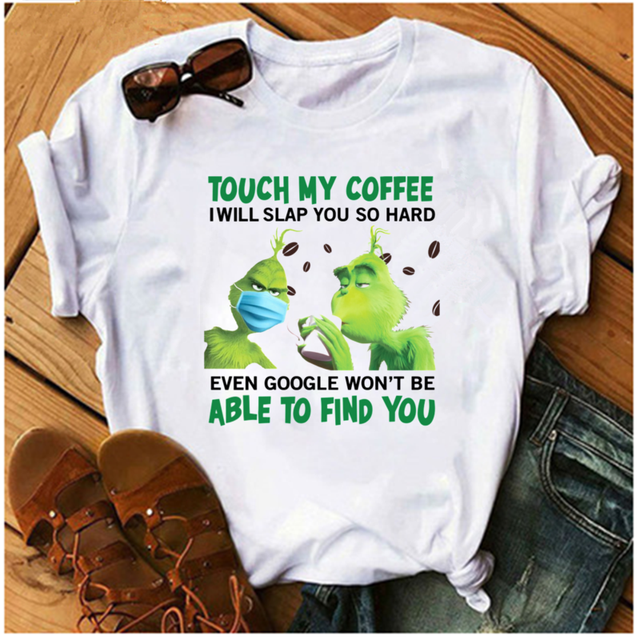 Women's Don't Touch My Coffee Print T Shirt - Shirtafied