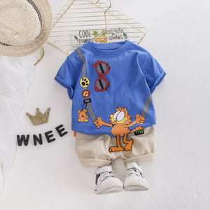 Babies Boys Funny Character Cat Print T Shirt - Shirtafied