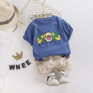 Babies Boys Funny Character Cat Print T Shirt - Shirtafied