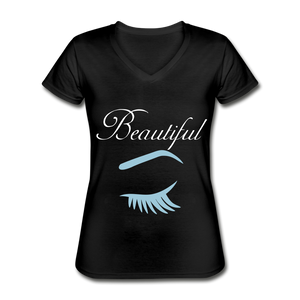 Women's V-Neck T-Shirt - black