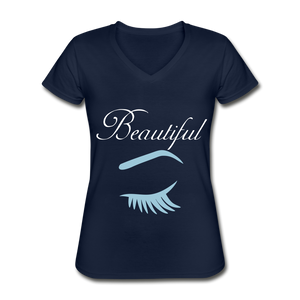 Women's V-Neck T-Shirt - navy