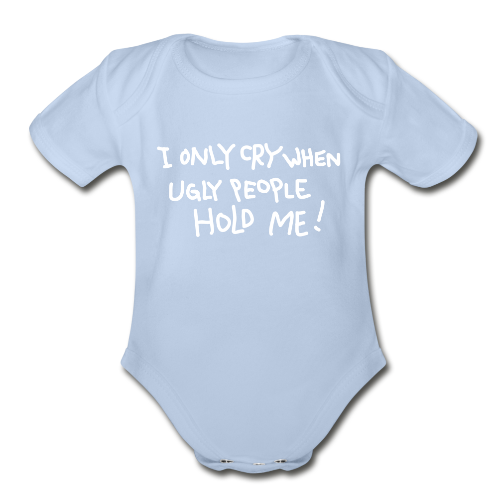 Babies and Kids Organic Short Sleeve Bodysuit - sky