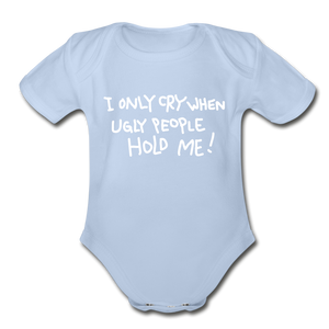 Babies and Kids Organic Short Sleeve Bodysuit - sky