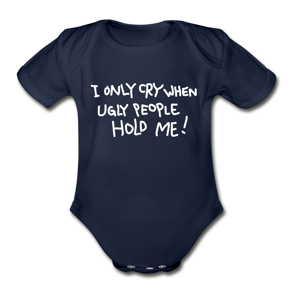 Babies and Kids Organic Short Sleeve Bodysuit - dark navy