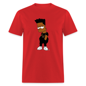 Unisex Classic Cartoon Print T Shirt - red