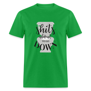 Unisex Toilet Print T Shirt - bright green