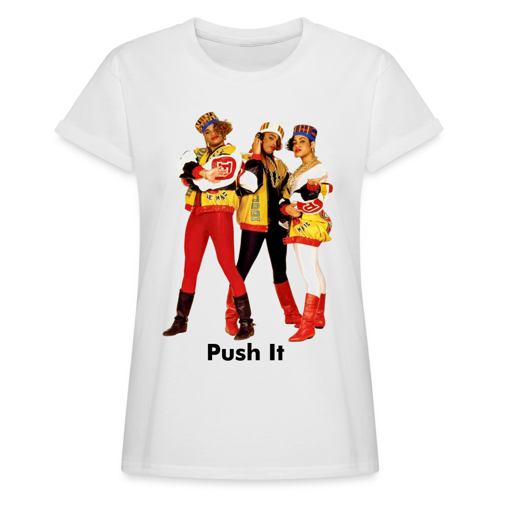 Women's Relaxed Fit Hip Hop T Shirt - white