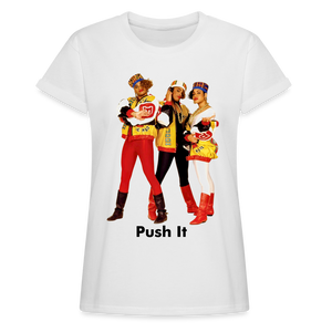 Women's Relaxed Fit Hip Hop T Shirt - white