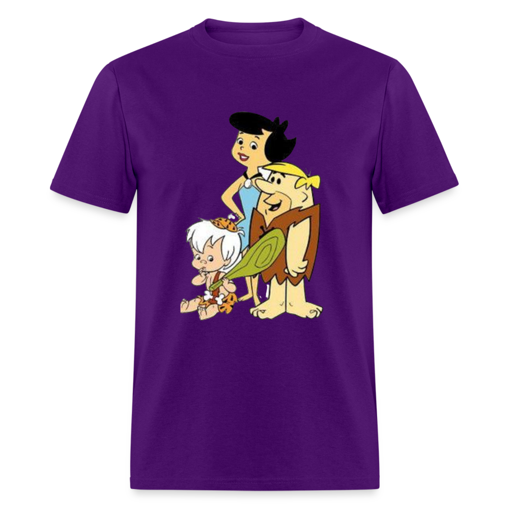 Unisex  Animated Print T Shirt - purple