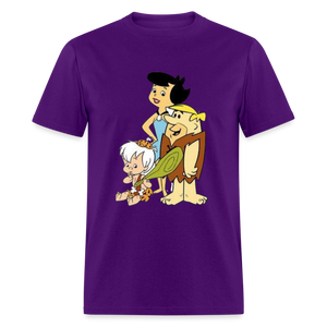 Unisex  Animated Print T Shirt - purple